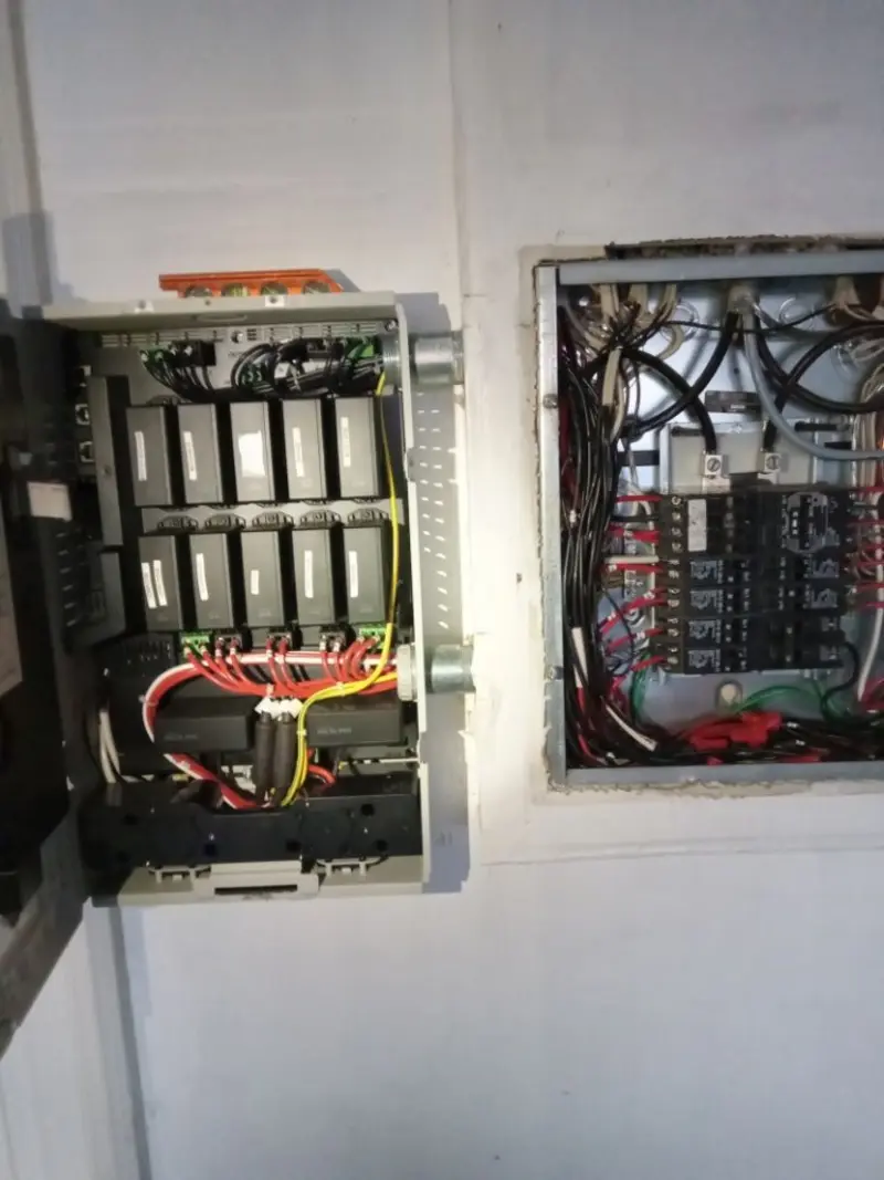 Electrical panel upgrade completed for Security Camera Wiring in Nyack